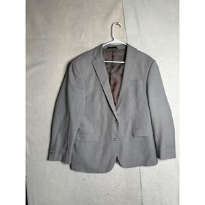 Pronto Moda Europa Mens 44S Lambs Wool Blazer Light Grey Houndstooth J49012S